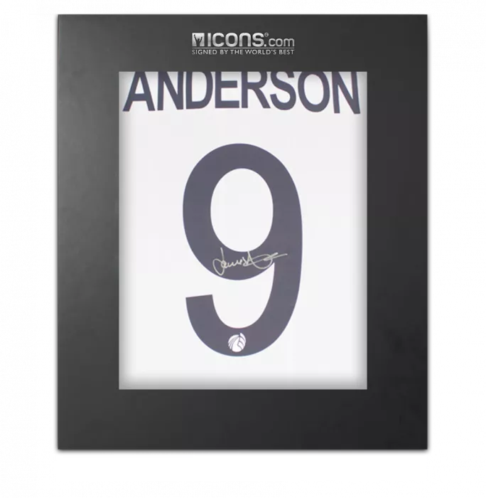 icons Jimmy Anderson Signed England Cricket Shirt In Deluxe Packaging