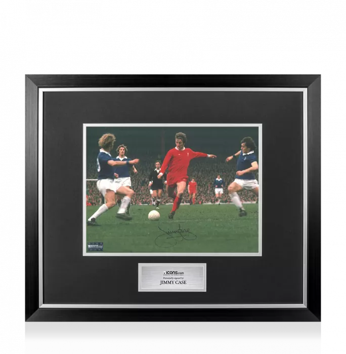 icons Jimmy Case Signed Liverpool Photo In Premium Photo Frame