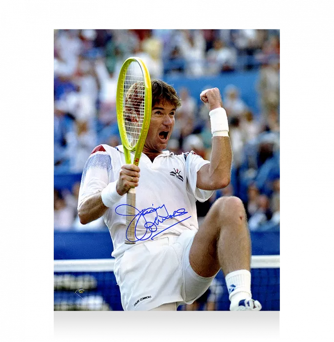 icons Jimmy Connors Signed Photo: 1991 US Open Wildcard