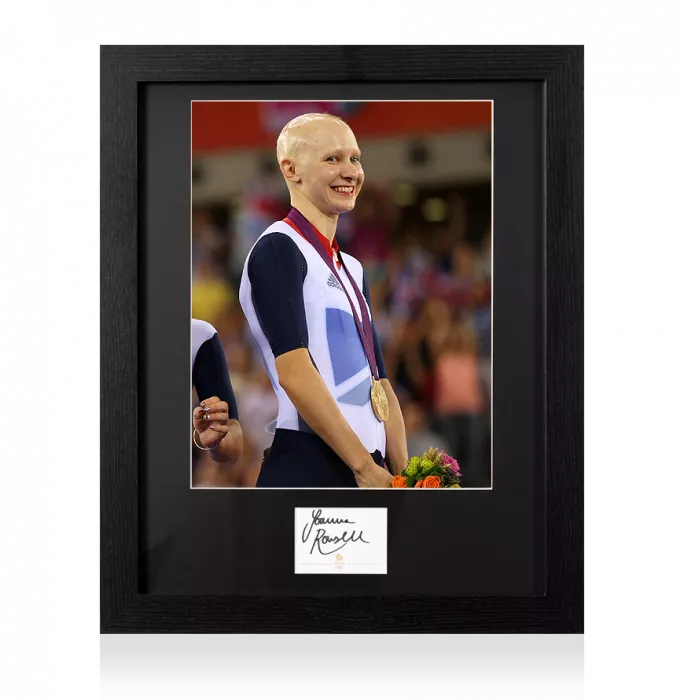 Icons Joanna Rowsell Signed Team GB Card And Photo Frame: Option 1