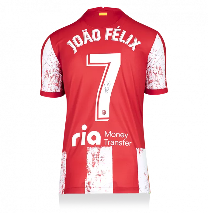 Icons Joao Felix & Fernando Torres Signed Atletico Madrid Shirts In Classic Dual Frame