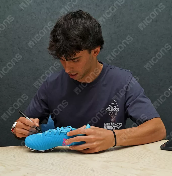 Icons Joao Felix Signed Blue And Pink Adidas Speedflow+ X .4 Boot