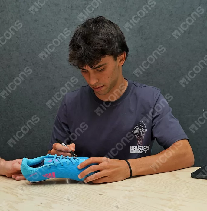 Icons Joao Felix Signed Blue And Pink Adidas Speedflow+ X .4 Boot