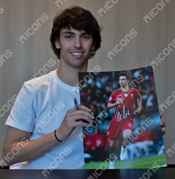 Icons Joao Felix Signed Portugal Photo: 2019 UEFA Nations League Winner