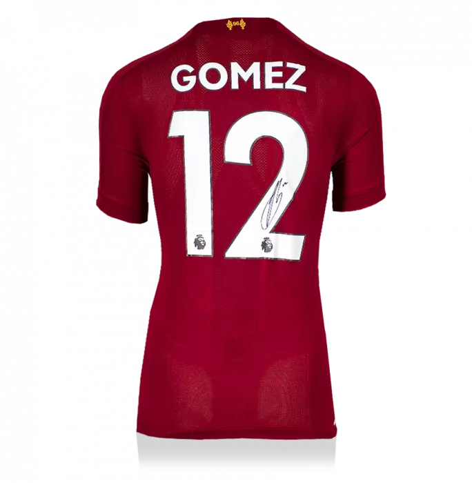 Icons Joe Gomez Back Signed Liverpool 2019-20 Home Shirt In Deluxe Packaging