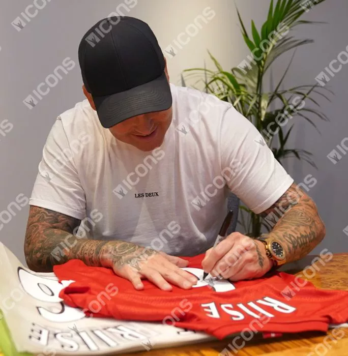 Icons John Arne Riise Back Signed Liverpool FC 2005 Home Shirt In Hero Frame: Option 1