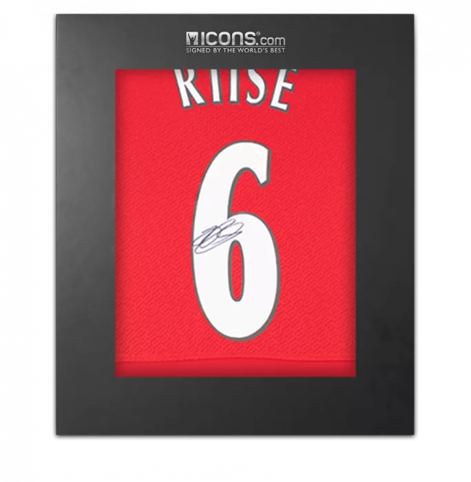 icons John Arne Riise Back Signed Liverpool FC 2005 Home Shirt In Deluxe Packaging