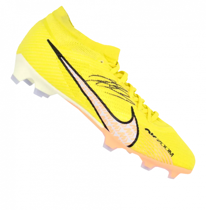 Icons John Arne Riise Signed Yellow Nike Mercurial Boot In Bubble Frame: Option 1