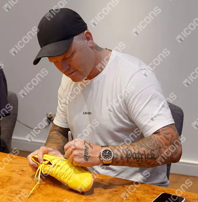 Icons John Arne Riise Signed Yellow Nike Mercurial Boot In Bubble Frame: Option 1