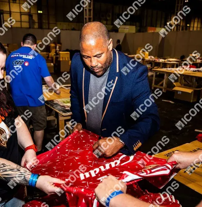 Icons John Barnes Front Signed Liverpool 1989-91 Home Shirt In Hero Frame: Option 1