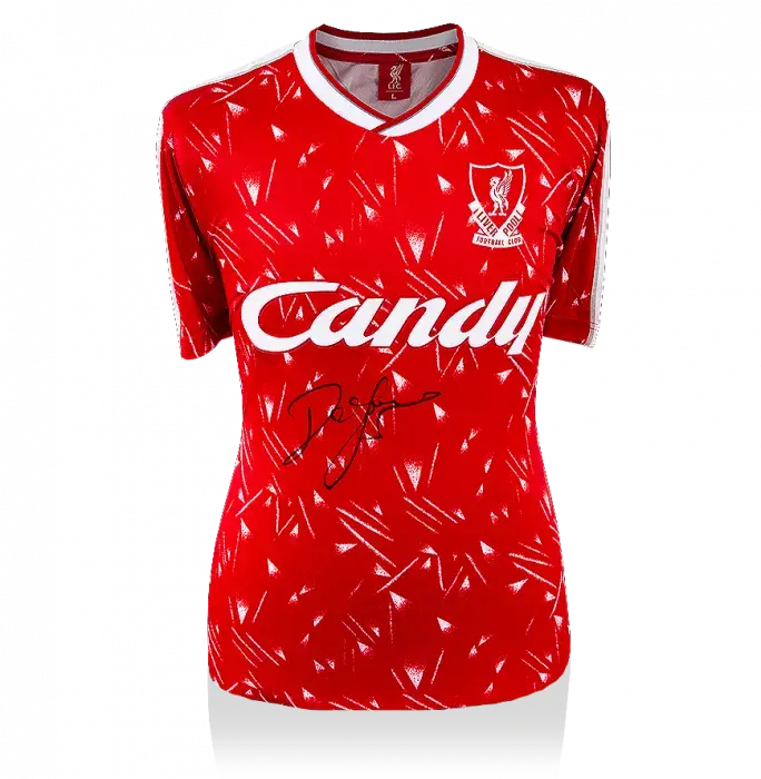 icons John Barnes Front Signed Liverpool 1989-91 Home Shirt