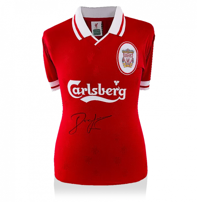 Icons John Barnes Front Signed Liverpool 1996-98 Home Shirt