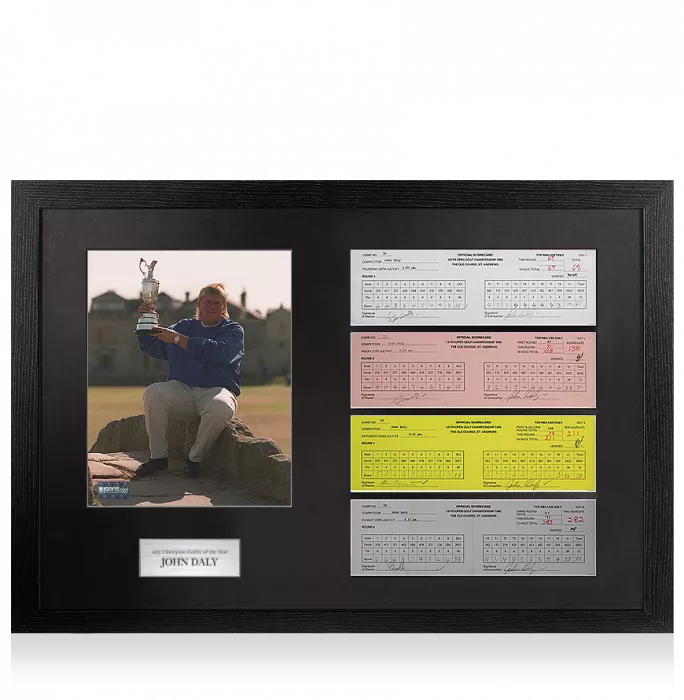 icons John Daly 1995 St Andrews Open Scorecards In Champion Golfer Of The Year Frame