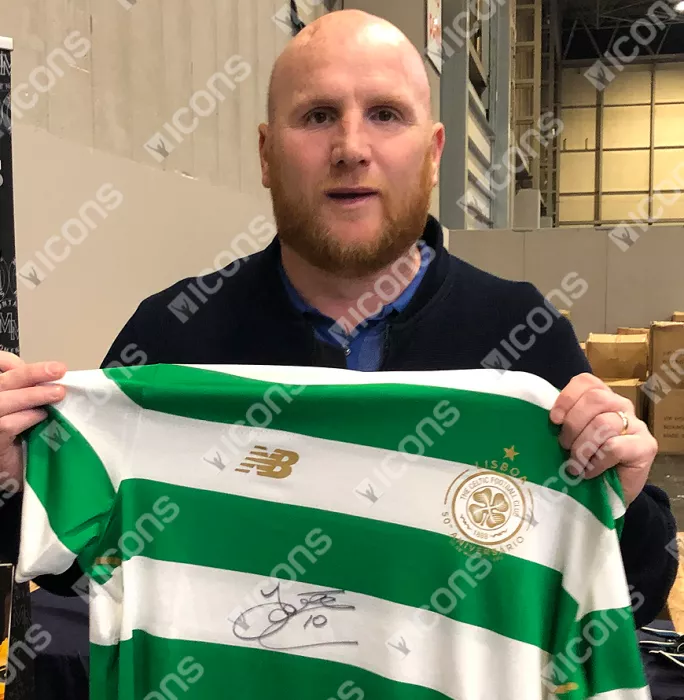 Icons John Hartson & Charlie Nicholas Signed Celtic Shirts In Classic Dual Frame