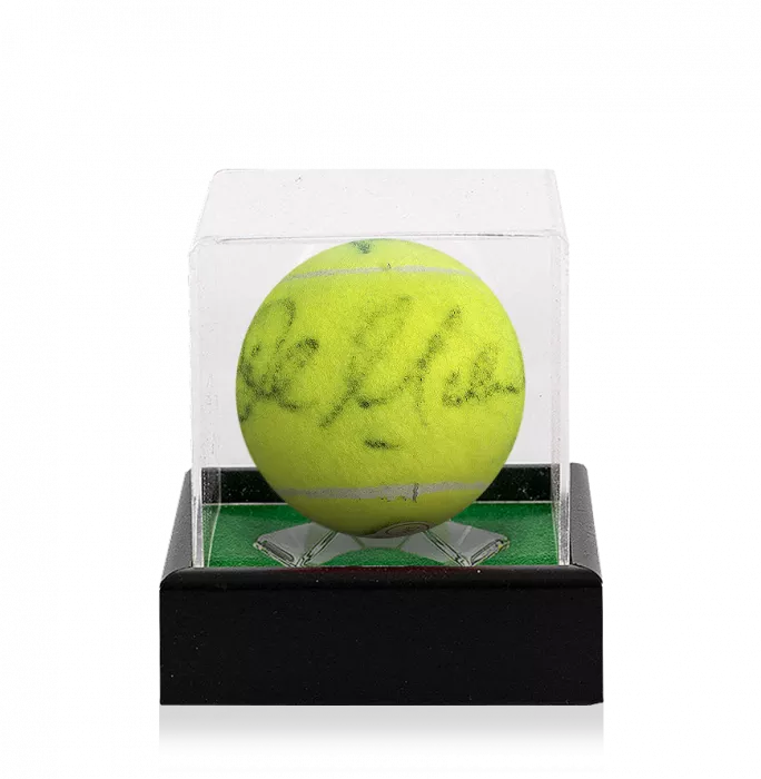 Icons John McEnroe & Bjorn Borg Dual Signed US Open Tennis Ball In Acrylic Case