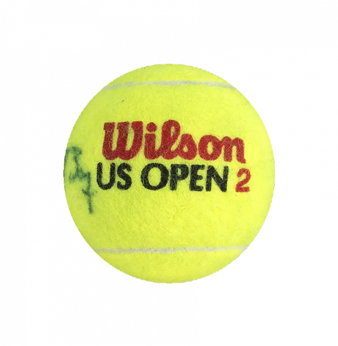 Icons John McEnroe & Bjorn Borg Dual Signed US Open Tennis Ball In Acrylic Case