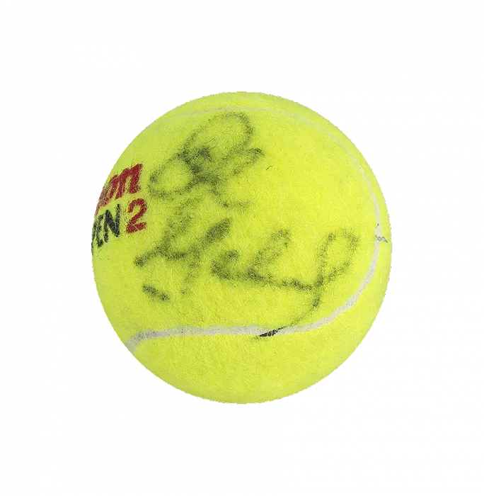 Icons John McEnroe & Bjorn Borg Dual Signed US Open Tennis Ball In Acrylic Case