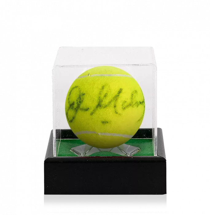 icons John McEnroe Signed Wimbledon Tennis Ball In Acrylic Case