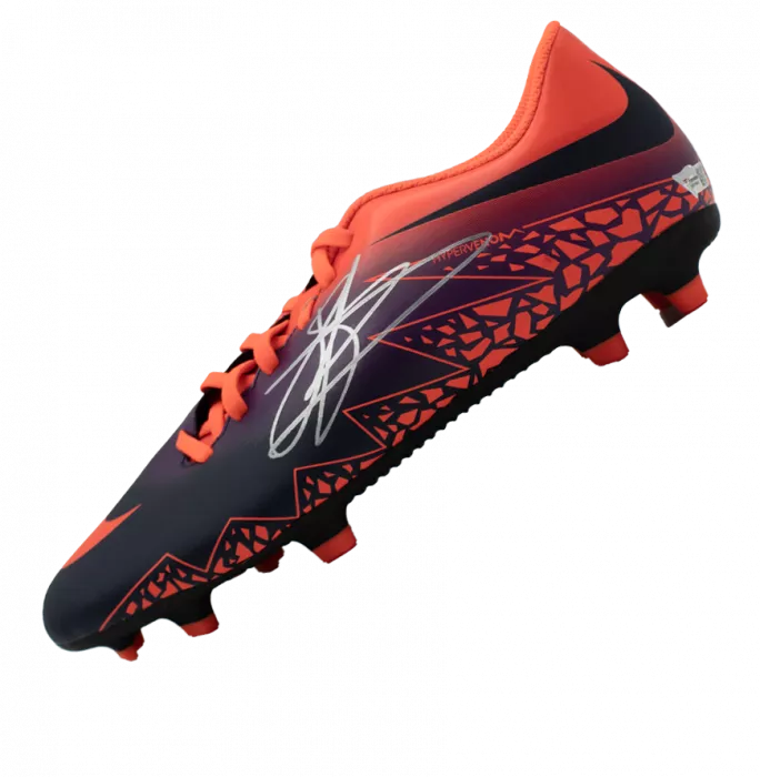 icons John Stones Signed Nike Hypervenom Purple Boot