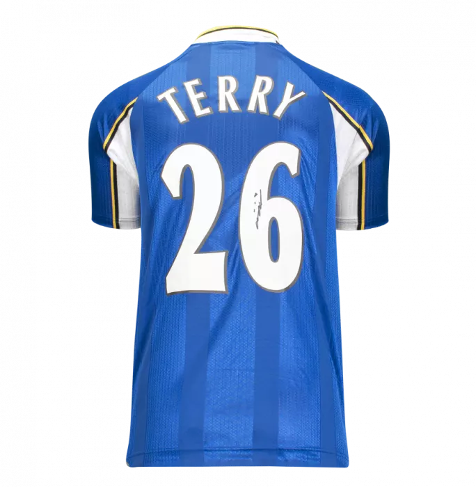 Icons John Terry Back Signed Chelsea 1998 ECWC Shirt In Classic Frame