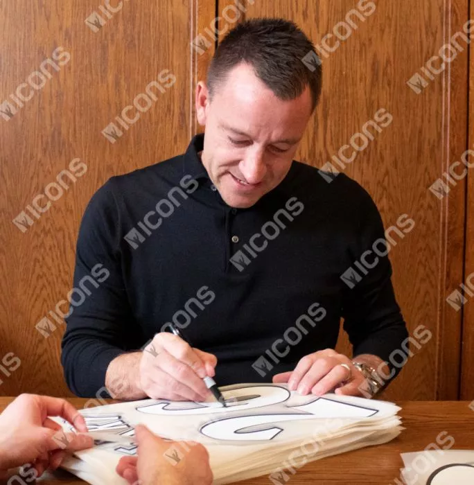 Icons John Terry Back Signed Chelsea 1998 ECWC Shirt In Hero Frame: Option 1