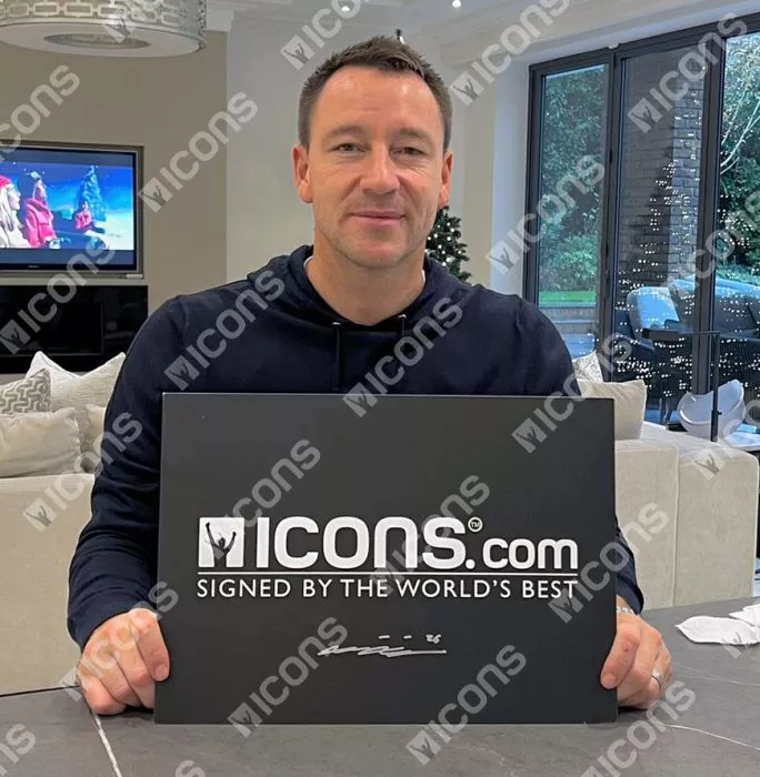 Icons John Terry Back Signed Chelsea 2007-08 Home Shirt