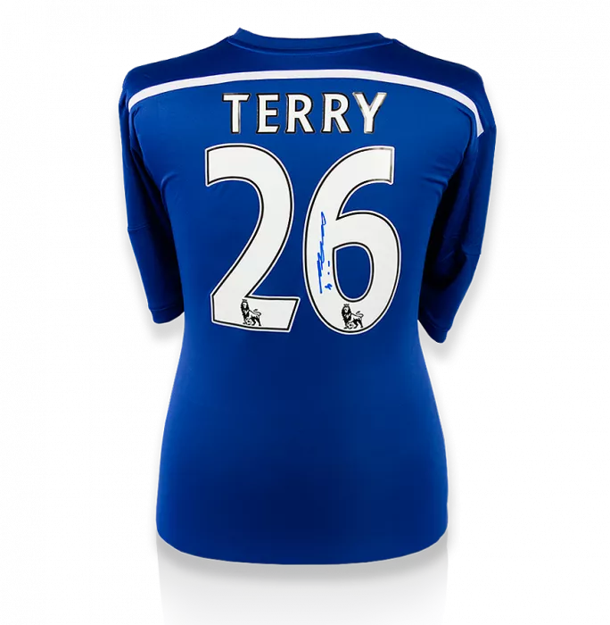 icons John Terry Back Signed Chelsea 2014-15 Home Shirt