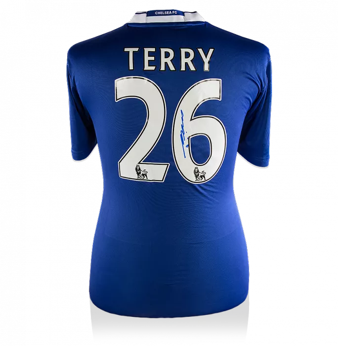 Icons John Terry Back Signed Chelsea 2016-17 Home Shirt