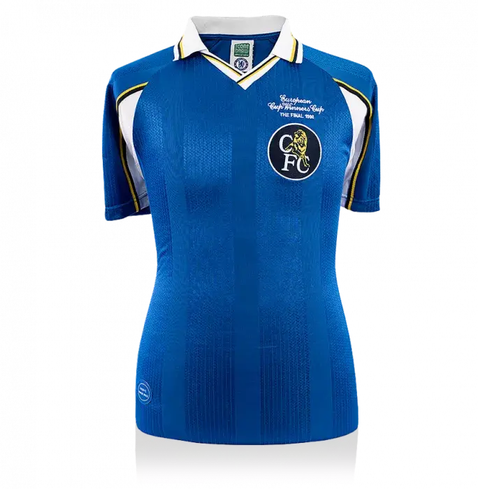 Icons John Terry Back Signed Retro Chelsea Shirt: Cup Winners' Cup Edition In Hero Frame: Option 1