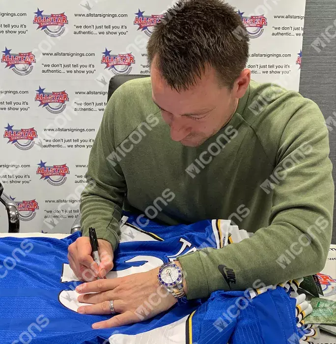Icons John Terry Back Signed Retro Chelsea Shirt: Cup Winners' Cup Edition