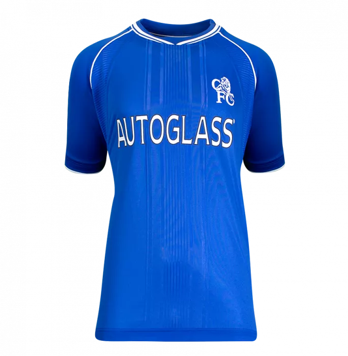 Icons John Terry Chelsea FC Back Signed 1999-01 Home Shirt In Hero Frame: Option 1
