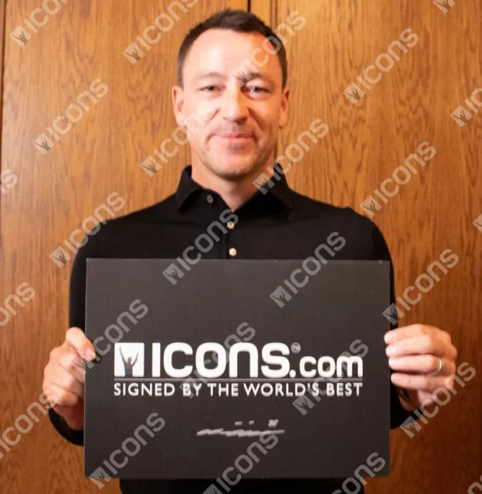 Icons John Terry Front Signed Chelsea 2015-16 Home Shirt In Classic Frame