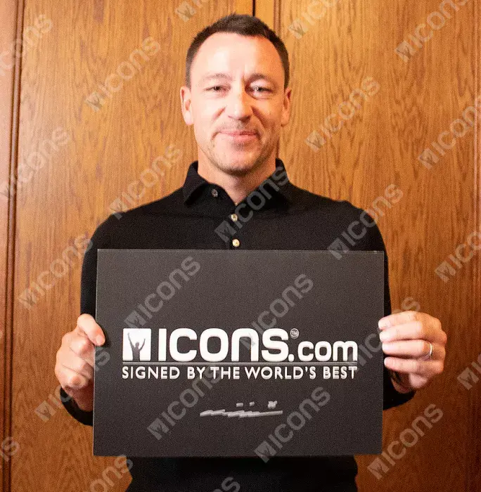 Icons John Terry Official Chelsea FC Signed And Framed Original Tribute Artwork: Captain Leader Legend