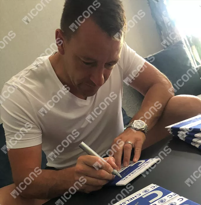 Icons John Terry Signed And Framed Chelsea Captain's Armband