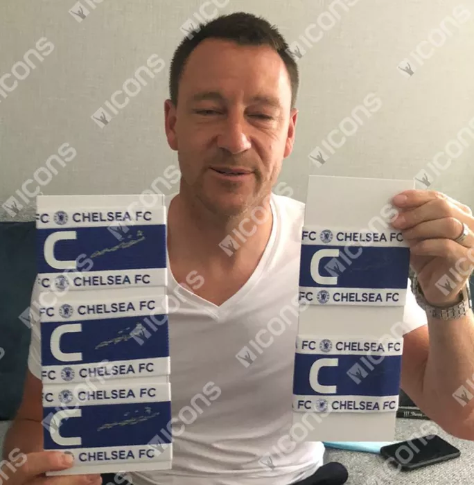 Icons John Terry Signed And Framed Chelsea Captain's Armband