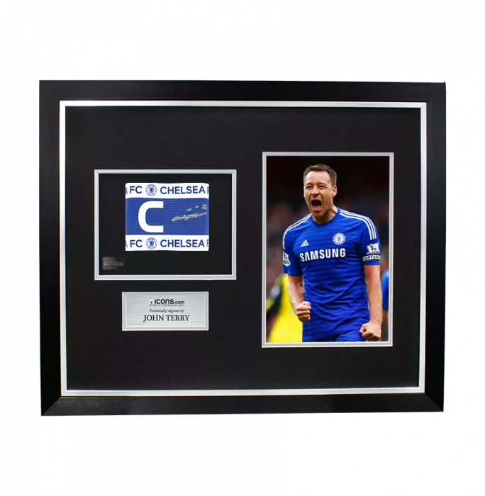 icons John Terry Signed and Framed Chelsea Captain's Armband