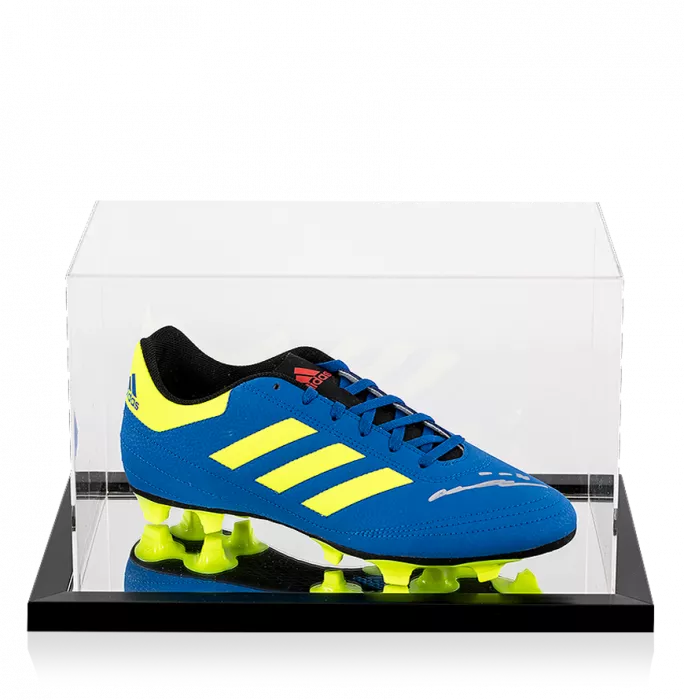 icons John Terry Signed Blue and Yellow Adidas Boot In Acrylic Case