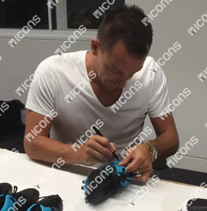 Icons John Terry Signed Blue Nike Magista Boot In Acrylic Case