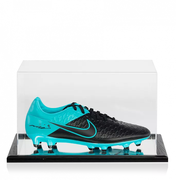 icons John Terry Signed Blue Nike Magista Boot In Acrylic Case