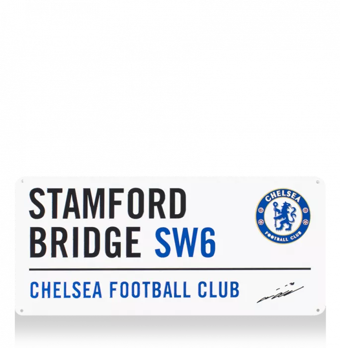 icons John Terry Signed Chelsea Stamford Bridge Road Sign