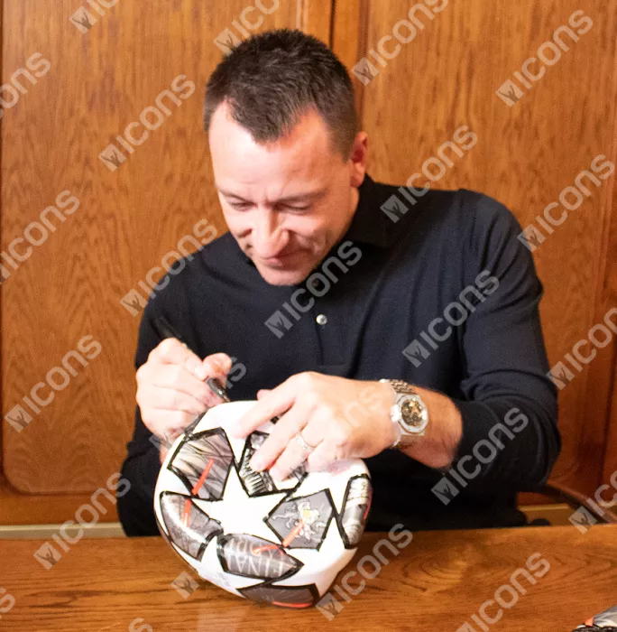 Icons John Terry Signed UEFA Champions League Football