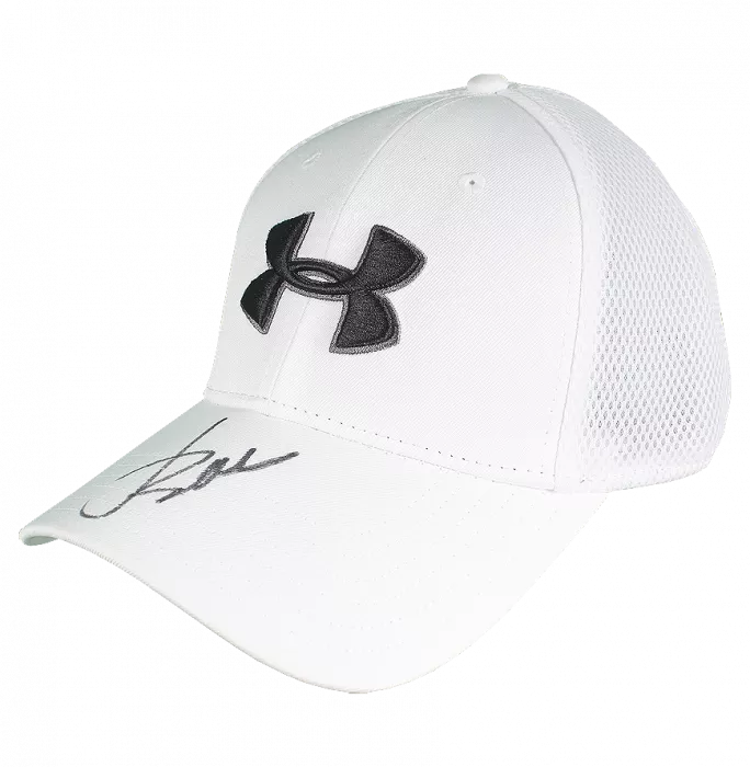 Icons Jordan Spieth Signed White Under Armour Golf Cap