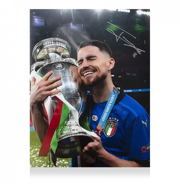 icons Jorginho Signed Italy Photo: UEFA EURO 2020 Winner