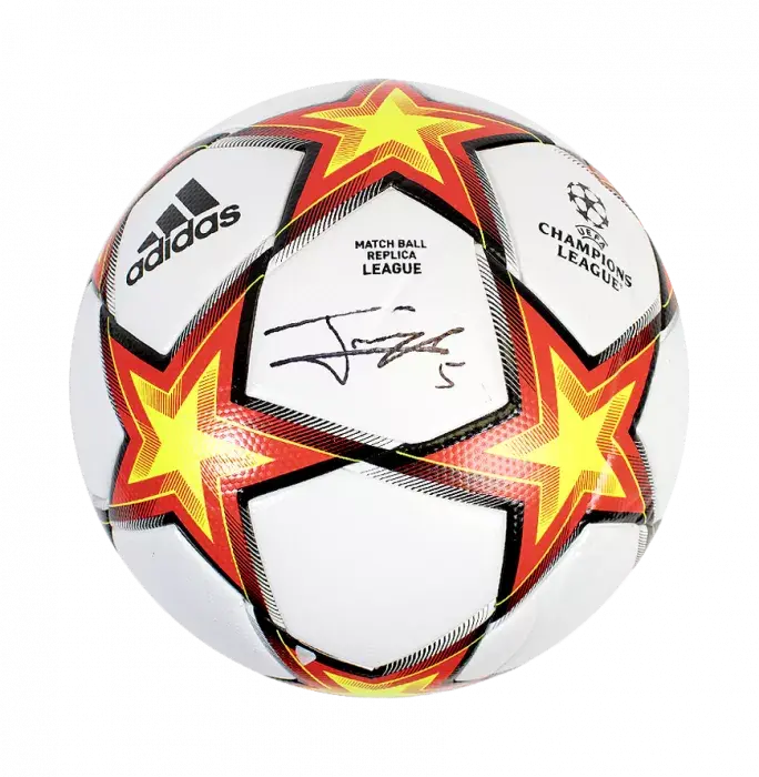 Icons Jorginho Signed UEFA Champions League Football In Acrylic Case