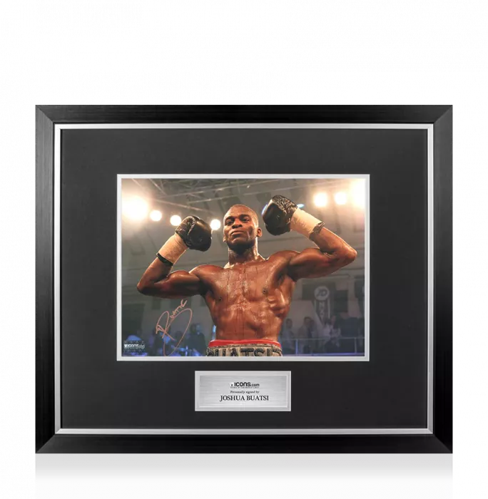 icons Joshua Buatsi Signed Photo In Premium Photo Frame