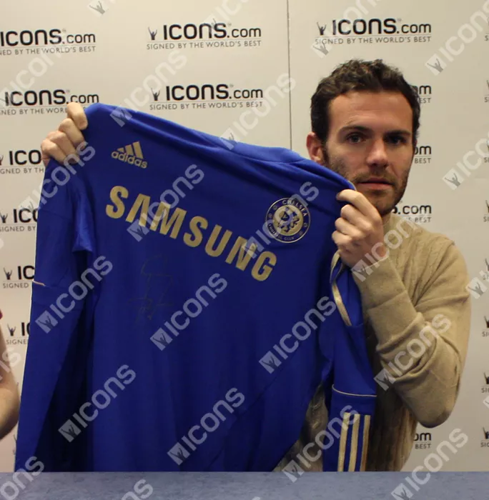 Icons Juan Mata Front Signed Chelsea 2012-13 Home Shirt
