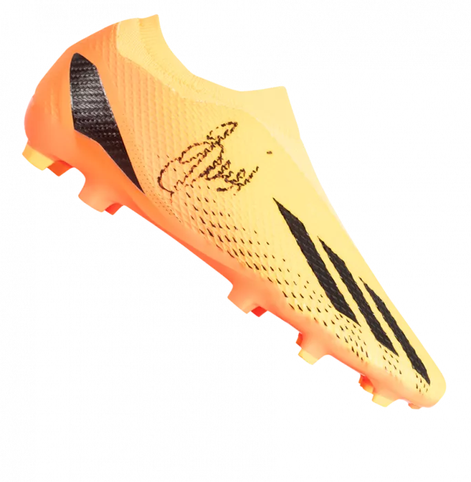 icons Juan Sebastian Veron Signed Orange Adidas Boot