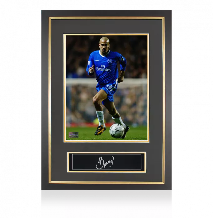 icons Juan Sebastian Veron Signed Plaque and Photo Frame: Chelsea FC Legend