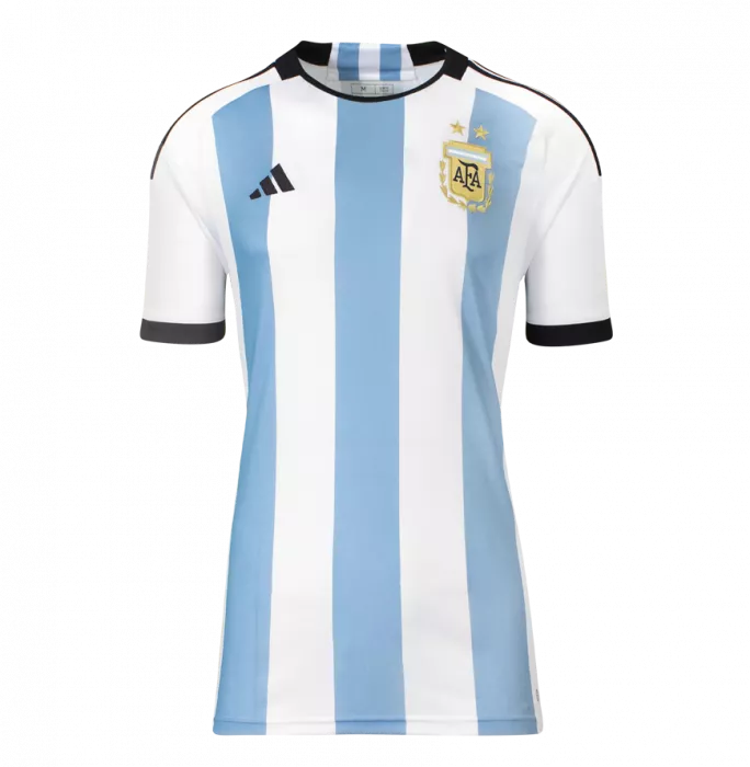 Icons Julian Alvarez Back Signed Argentina 2022 Home Shirt - "2022 FIFA World Cup Winner" Inscription In Classic Frame