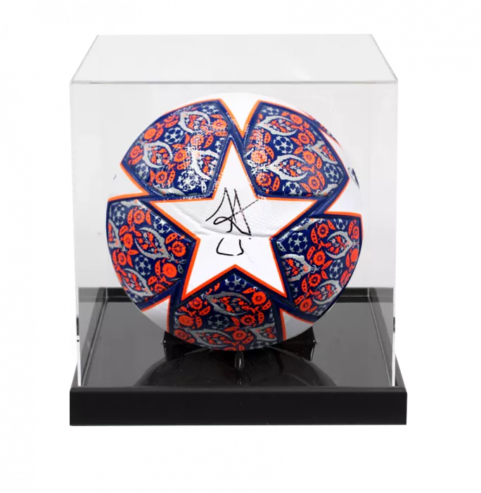 icons Julian Alvarez Signed UEFA Champions League Final Football In Acrylic Case